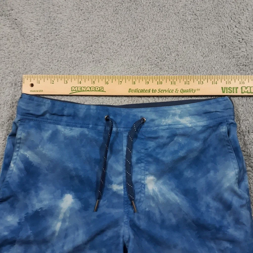 Fair Harbor Shorts Mens S Blue Elastic Waist Lined Athletic Workout Beach Swim